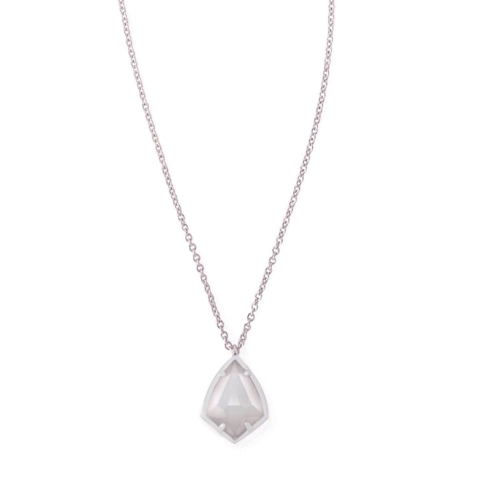 KENDRA SCOTT • Silver Cory Cat’s Eye Necklace